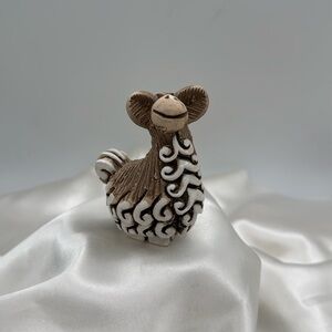Artesania Rinconada Alpaca Figurine Retired Clay Llama Uruguay